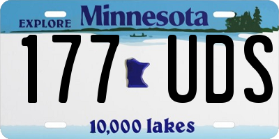 MN license plate 177UDS