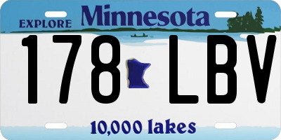 MN license plate 178LBV