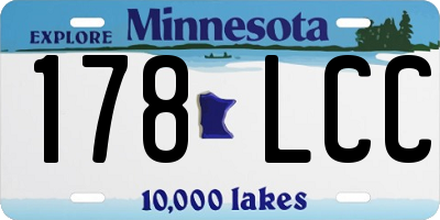 MN license plate 178LCC