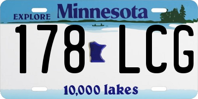 MN license plate 178LCG