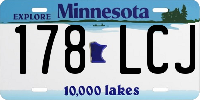 MN license plate 178LCJ