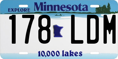 MN license plate 178LDM