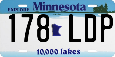 MN license plate 178LDP