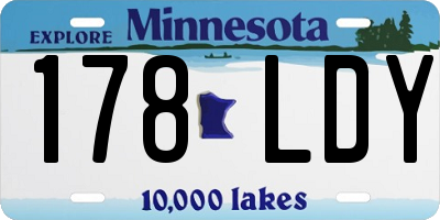 MN license plate 178LDY
