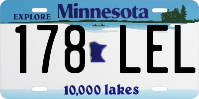 MN license plate 178LEL