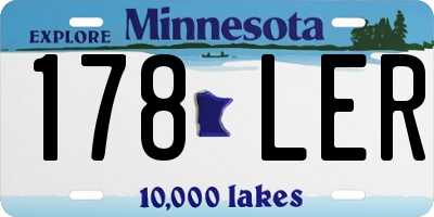 MN license plate 178LER