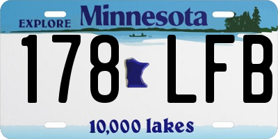 MN license plate 178LFB