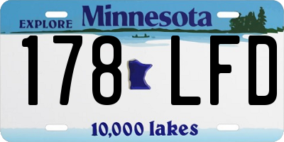 MN license plate 178LFD