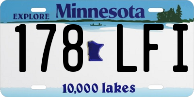 MN license plate 178LFI