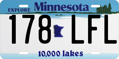 MN license plate 178LFL