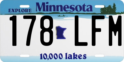 MN license plate 178LFM