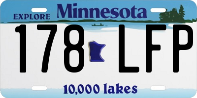 MN license plate 178LFP