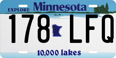 MN license plate 178LFQ