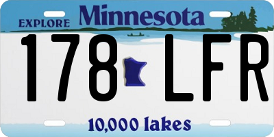 MN license plate 178LFR