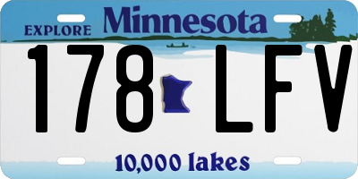 MN license plate 178LFV