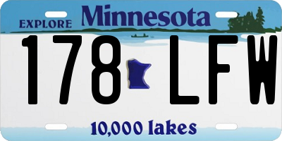 MN license plate 178LFW