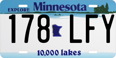 MN license plate 178LFY