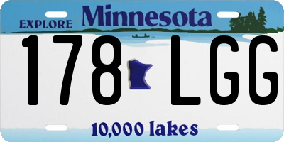 MN license plate 178LGG