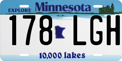 MN license plate 178LGH