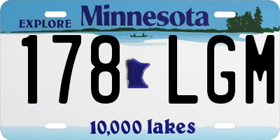 MN license plate 178LGM