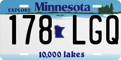 MN license plate 178LGQ