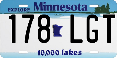 MN license plate 178LGT