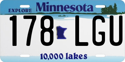 MN license plate 178LGU