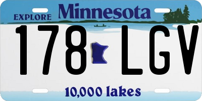 MN license plate 178LGV