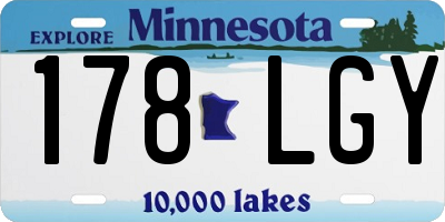 MN license plate 178LGY
