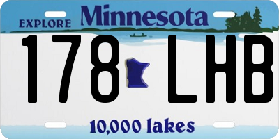 MN license plate 178LHB