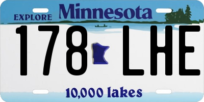 MN license plate 178LHE