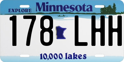 MN license plate 178LHH