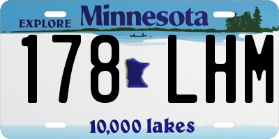 MN license plate 178LHM