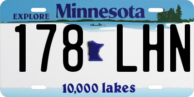 MN license plate 178LHN