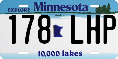MN license plate 178LHP