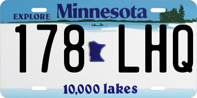 MN license plate 178LHQ