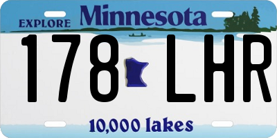 MN license plate 178LHR