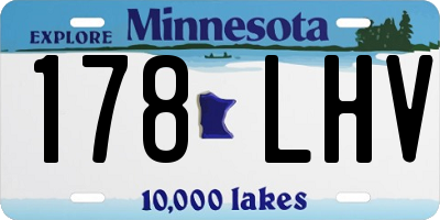MN license plate 178LHV