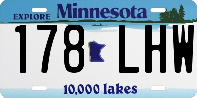MN license plate 178LHW