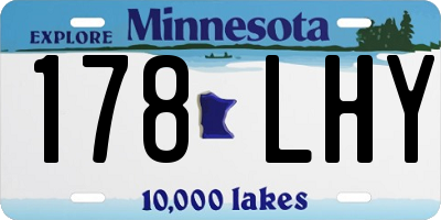 MN license plate 178LHY