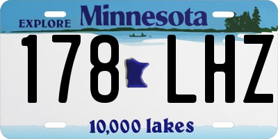 MN license plate 178LHZ