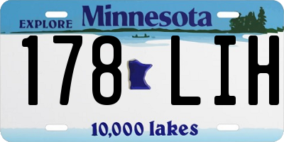MN license plate 178LIH