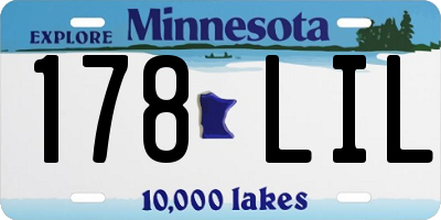 MN license plate 178LIL