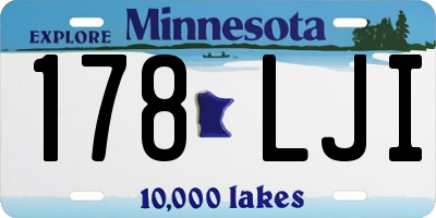 MN license plate 178LJI