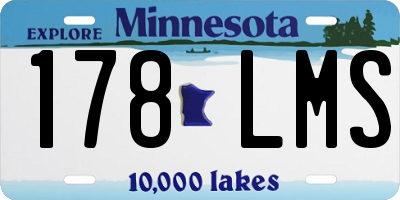 MN license plate 178LMS