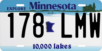 MN license plate 178LMW