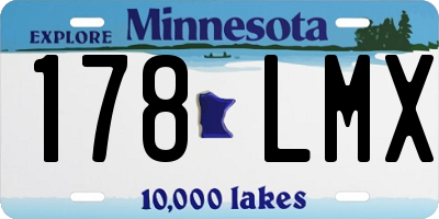 MN license plate 178LMX