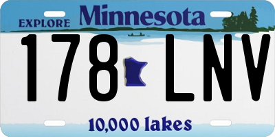 MN license plate 178LNV