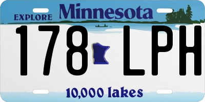 MN license plate 178LPH