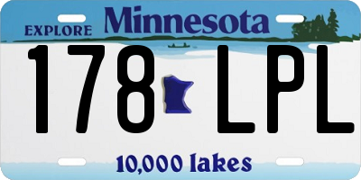 MN license plate 178LPL